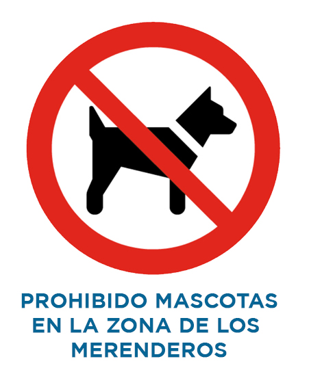 PROHIBIDO MASCOTAS